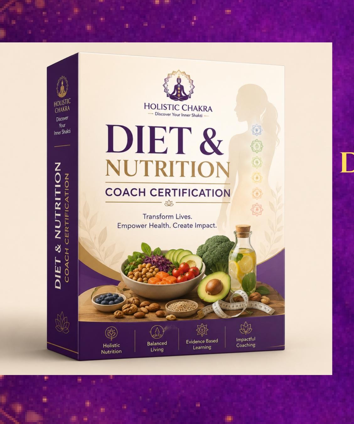 Diet and Nutrition Coach Certification program box